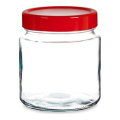 Skārdene Sarkans Caurspīdīgs Stikls (11,5 x 35,5 x 11,5 cm) (1000 ml) cena un informācija | Trauki pārtikas uzglabāšanai | 220.lv