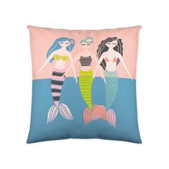 Spilvendrāna Naturals Mermaids (50 x 50 cm) cena un informācija | Dekoratīvie spilveni un spilvendrānas | 220.lv