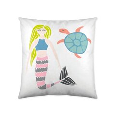 Spilvendrāna Naturals Mermaids (50 x 50 cm) cena un informācija | Dekoratīvie spilveni un spilvendrānas | 220.lv