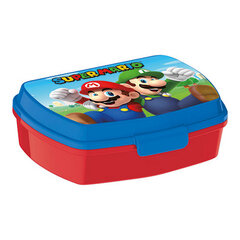 Sviestmaižu Kastīte Super Mario Plastmasa Sarkans Zils (17 x 5.6 x 13.3 cm) цена и информация | Посуда для хранения еды | 220.lv