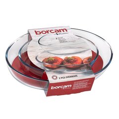 Trauks cepšanai Caurspīdīgs Borosilikāta glāze (2 pcs) цена и информация | Формы, посуда для выпечки | 220.lv