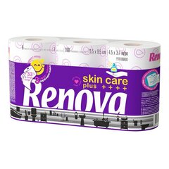 Туалетная бумага Renova Skin Care, 6 шт. цена и информация | Туалетная бумага, бумажные полотенца | 220.lv
