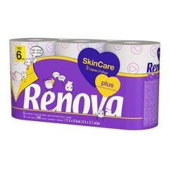 Туалетная бумага Renova Skin Care, 6 шт. цена и информация | Туалетная бумага, бумажные полотенца | 220.lv