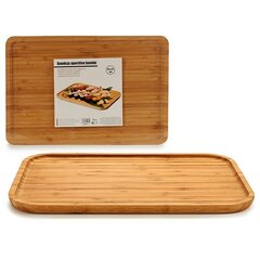 поднос для закусок (24 x 1,5 x 36 cm) Бамбук цена и информация | Посуда, тарелки, обеденные сервизы | 220.lv