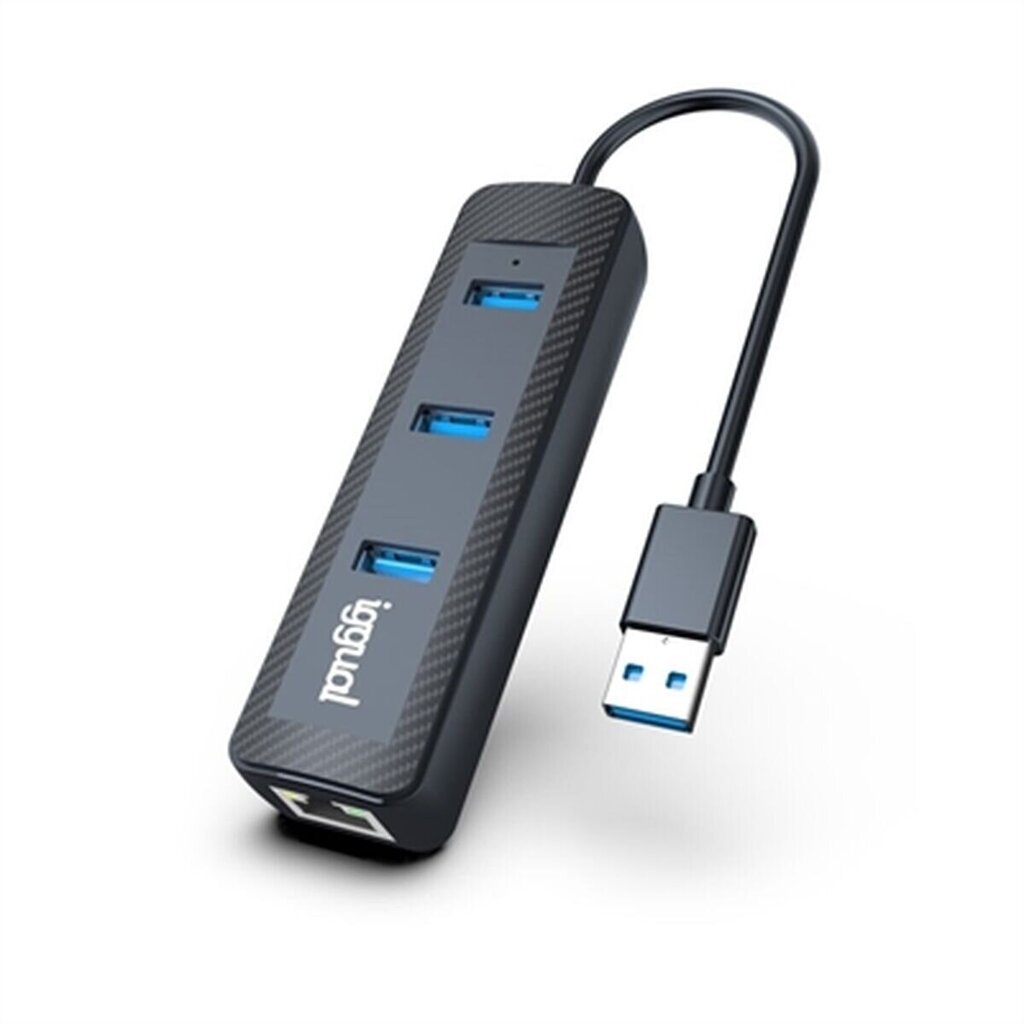 3-Port USB Hub iggual CARBON cena un informācija | Adapteri un USB centrmezgli | 220.lv