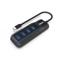USB-хаб на 4 порта iggual IGG317914 цена и информация | Адаптеры и USB разветвители | 220.lv