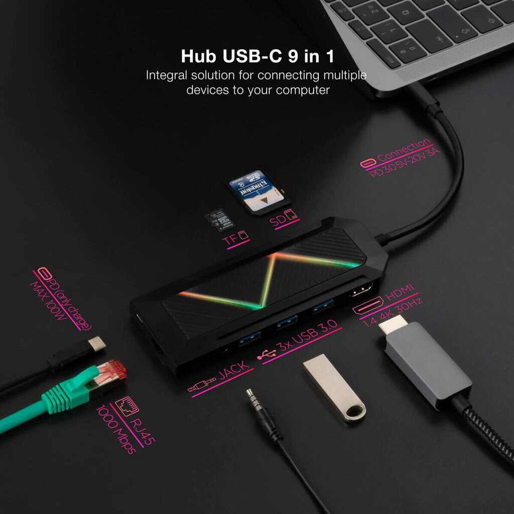 Display Port uz HDMI/VGA Adapteris NANOCABLE 10.16.0901 цена и информация | Adapteri un USB centrmezgli | 220.lv