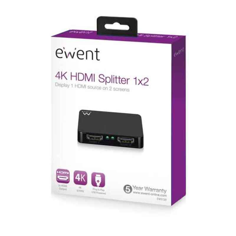 HDMI slēdzis Ewent EW3720 4K цена и информация | Komutatori (Switch) | 220.lv