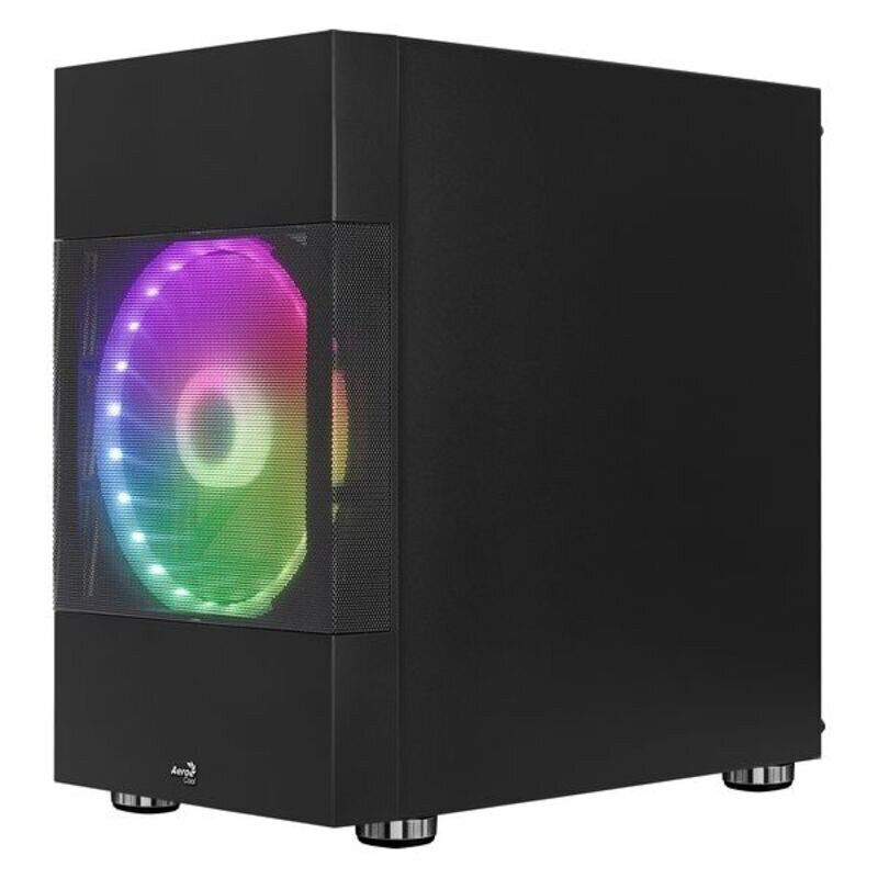 Micro ATX Midtower Korpuss Mars Gaming ATOMICBK LED RGB Melns cena un informācija | Datoru korpusi | 220.lv