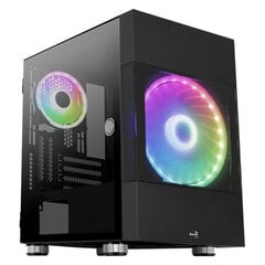 Micro ATX Midtower Korpuss Mars Gaming ATOMICBK LED RGB Melns цена и информация | Корпуса | 220.lv