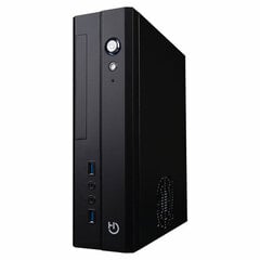 Micro ATX/ITX Midtower Korpuss Hiditec Slim 300 W Melns цена и информация | Корпуса | 220.lv