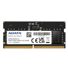 RAM Atmiņa Adata AD5S48008G-S 8 GB DDR5 4800 MHZ 8 GB cena un informācija | Operatīvā atmiņa (RAM) | 220.lv