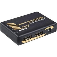 Sadalītājs DCU 1x4 HDMI Melns cena un informācija | Adapteri un USB centrmezgli | 220.lv