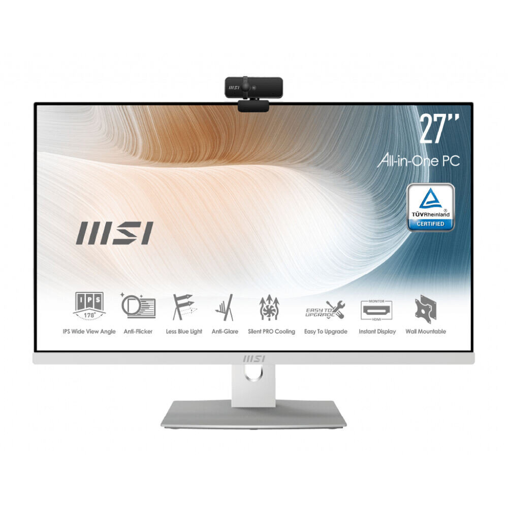 Viss vienā MSI AM271P 11M-414EU i7-1165 16GB 256GB SSD+1TB HDD 27" cena un informācija | Stacionārie datori | 220.lv