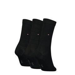 Носки женские Tommy Hilfiger черные, 3 шт. цена и информация | Женские носки | 220.lv