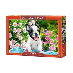 Puzle Castorland French Bulldog Puppy 500 detaļas cena un informācija | Puzles, 3D puzles | 220.lv