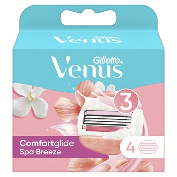 Сменные кассеты для бритья Gillette Venus Breeze, 4 шт. цена и информация | Косметика и средства для бритья | 220.lv