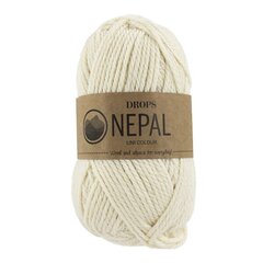 Пряжа Drops Nepal 0100, 50 g, 75 m цена и информация | Принадлежности для вязания | 220.lv
