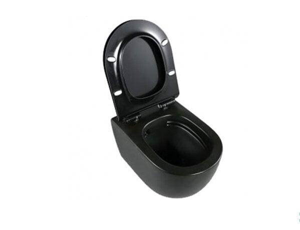 Loyd Slim Bezapmales piekaramais tualetes pods melns cena un informācija | Tualetes podi | 220.lv