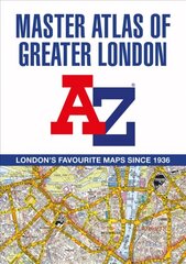 -Z Master Atlas of Greater London 18th Revised edition cena un informācija | Ceļojumu apraksti, ceļveži | 220.lv