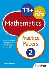 11plus Maths Practice Papers 2: For 11plus, pre-test and independent school exams including CEM, GL and ISEB цена и информация | Книги для подростков и молодежи | 220.lv