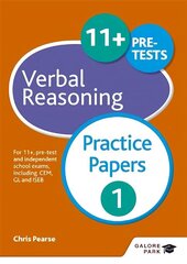 11plus Verbal Reasoning Practice Papers 1: For 11plus, pre-test and independent school exams including CEM, GL and ISEB цена и информация | Книги для подростков и молодежи | 220.lv