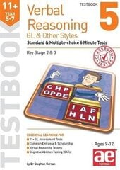 11plus Verbal Reasoning Year 5-7 GL & Other Styles Testbook 5: Standard & Multiple-choice 6 Minute Tests cena un informācija | Grāmatas pusaudžiem un jauniešiem | 220.lv