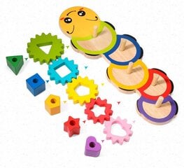 Koka puzle - kāpurs cena un informācija | Rotaļlietas zīdaiņiem | 220.lv