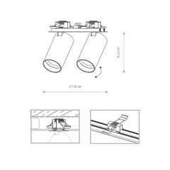 Griestu lampa Nowodvorski Mono SURFACE 7690 цена и информация | Потолочные светильники | 220.lv