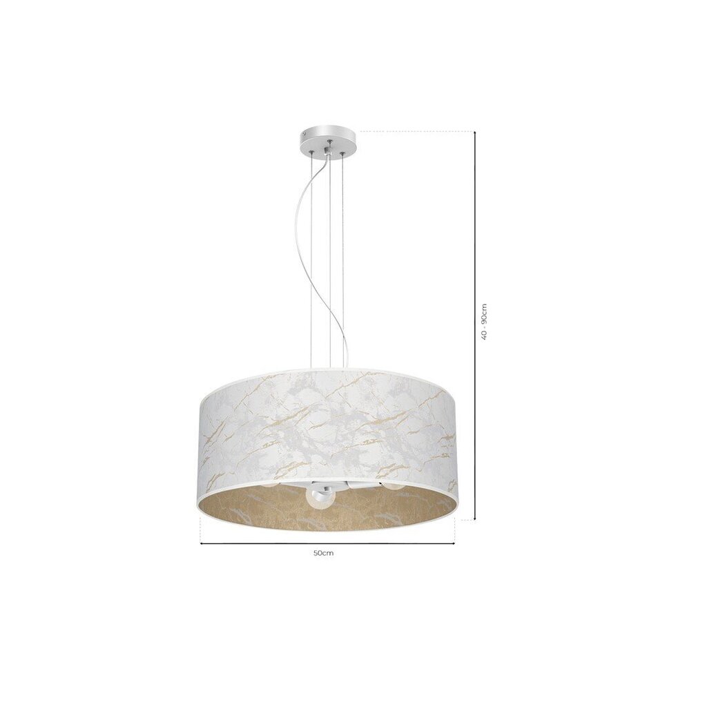 Piekaramā lampa Milagro SENSO White/Gold 3xE27 cena un informācija | Piekaramās lampas | 220.lv