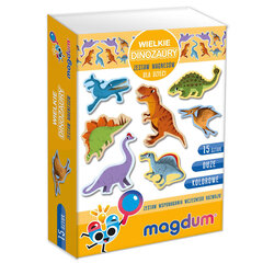 Magnētu komplekts - Lielie dinozauri cena un informācija | Attīstošās rotaļlietas | 220.lv