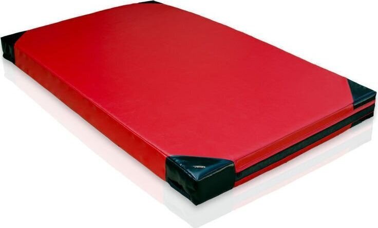 Treniņu matracis Marbo Sport 16090, 200x120x15 cm, sarkans/melns cena un informācija | Vingrošanas paklāji | 220.lv