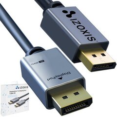 Izoxis kabelis DisplayPort uz DisplayPort, DPI uz DPI cena un informācija | Kabeļi un vadi | 220.lv