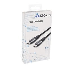 Кабель USB - C - USB - C Izoxis, 2 м цена и информация | Кабели и провода | 220.lv