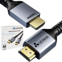 HDMI - HDMI kabelis 2m Izoxis cena un informācija | Kabeļi un vadi | 220.lv