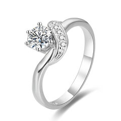 Серебряное кольцо с цирконами Beneto AGG345 цена и информация | Кольца | 220.lv