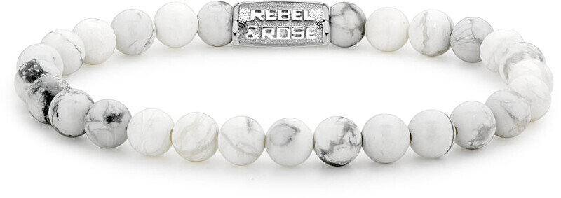 Rebel&Rose Rokassprādze ar pērlītēm Virgin White RR-60016-S cena un informācija | Rokassprādzes | 220.lv