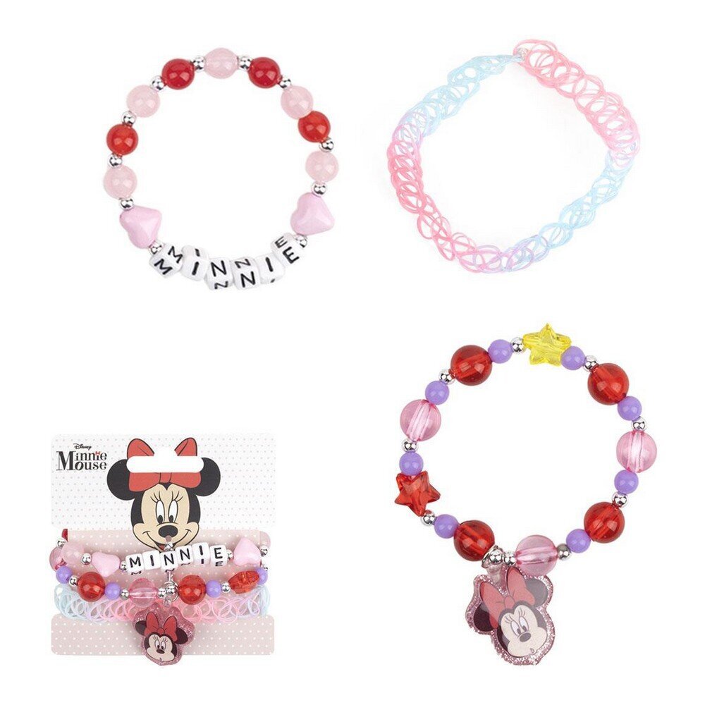 Meiteņu Rokassprādze Minnie Mouse, 3 gab. цена и информация | Rokassprādzes | 220.lv