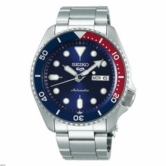 Seiko 5 sporta SRPD53K1 Pepsi cena un informācija | Sieviešu pulksteņi | 220.lv