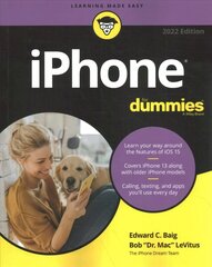 iPhone For Dummies 2022 Edition cena un informācija | Ekonomikas grāmatas | 220.lv