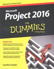 Project 2016 For Dummies цена и информация | Книги по экономике | 220.lv