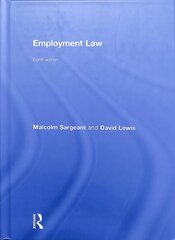 Employment Law: Eighth edition cena un informācija | Ekonomikas grāmatas | 220.lv