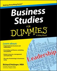 Business Studies For Dummies cena un informācija | Ekonomikas grāmatas | 220.lv