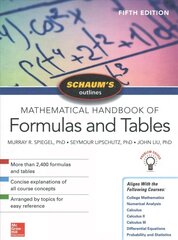 Schaum's Outline of Mathematical Handbook of Formulas and Tables, Fifth Edition 5th edition cena un informācija | Ekonomikas grāmatas | 220.lv