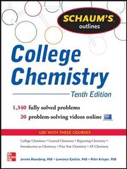 Schaum's Outline of College Chemistry: 1,340 Solved Problems plus 23 Videos 10th edition цена и информация | Книги по экономике | 220.lv