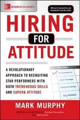 Hiring for Attitude: A Revolutionary Approach to Recruiting and Selecting People with Both Tremendous Skills and Superb Attitude цена и информация | Книги по экономике | 220.lv