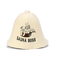 Шапка для сауны "Sauna Boss" 100% шерсть цена и информация | Аксессуары для сауны и бани | 220.lv