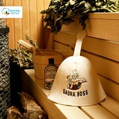 Pirts cepure "Sauna Boss" 100% vilna цена и информация | Аксессуары для сауны и бани | 220.lv