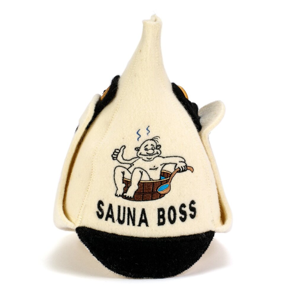 Pirts cepure "Sauna Boss" 100% vilna cena un informācija | Pirts lietas | 220.lv