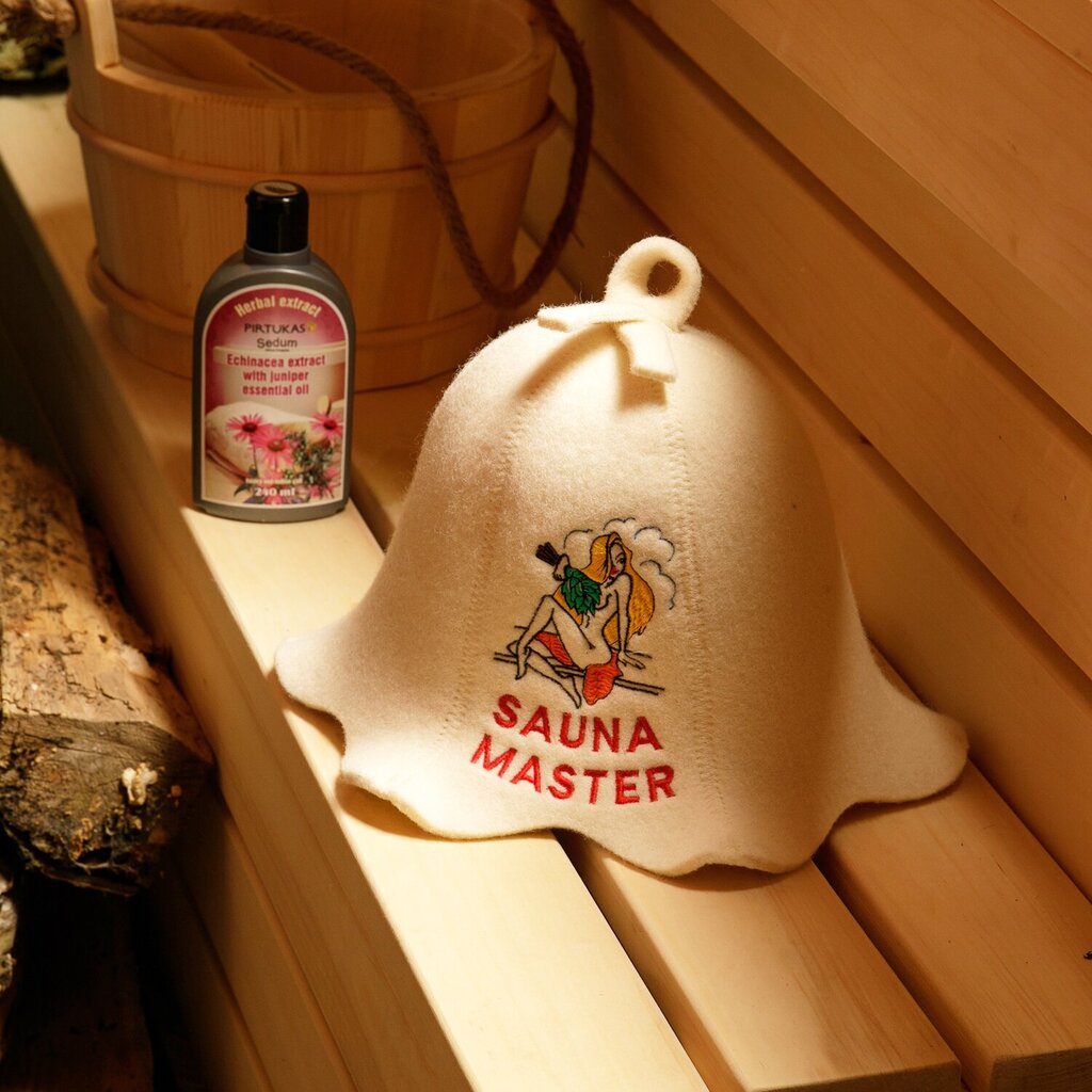 Pirts cepure "Sauna Master" 100% vilna cena un informācija | Pirts lietas | 220.lv